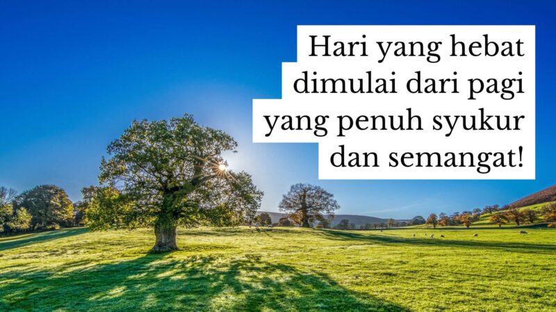Kata kata pagi hari