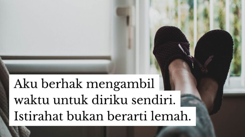 Kata kata untuk diri sendiri