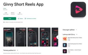 Aplikasi Givvy Short Reels