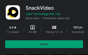 Aplikasi Snack Video