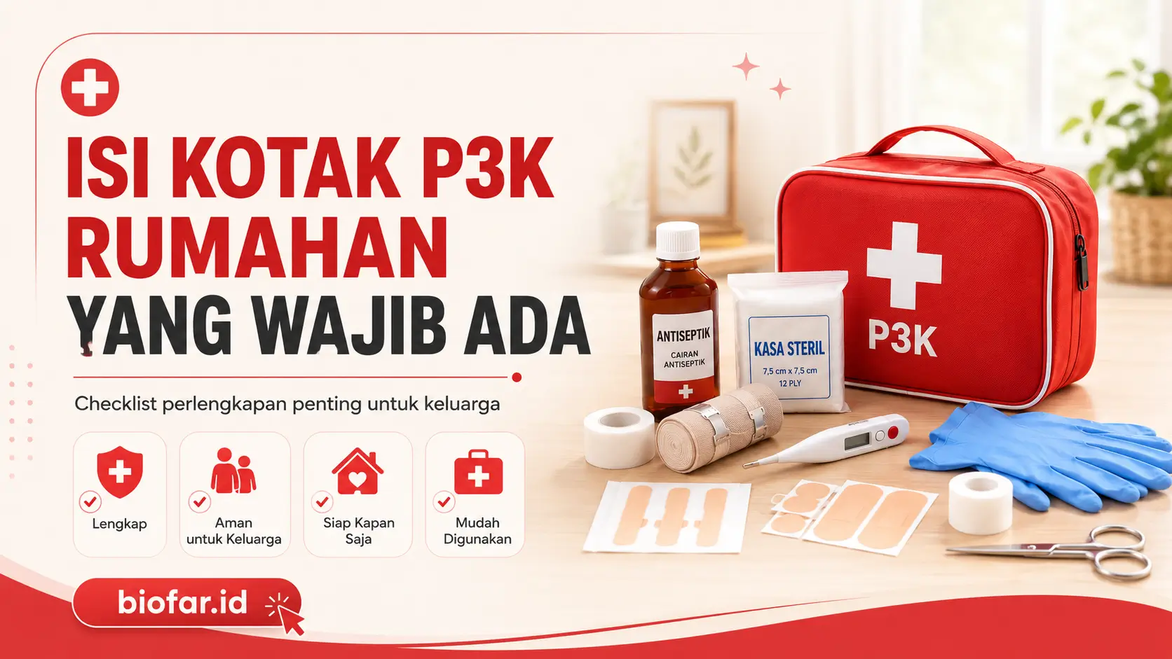 Isi Kotak P3K Rumahan yang Wajib Ada