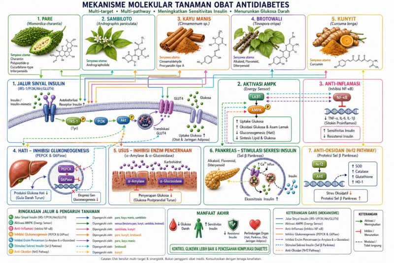 Mekanisme Molekular Tanaman Obat Antidiabetes